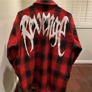 Revenge Embroidered Flannel